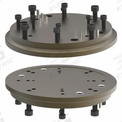 DE-STA-CO Base Plate: CB-200-B01, 8.79 in Dia. x 8 in Ht. - Mounting & Quick-Change Components for Cobotic Tooling