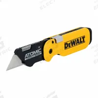DEWALT Folding Utility Knife: 4 in/8 in, Steel, Plastic, 1 Blades Included, Includes Pocket Clip (MPN DWHT10990). Key specifications — attr307787: 4 in; 8 in; attr307793: Yes; attr307788: Steel; attr307789: Plastic; attr324890: DEWALT.