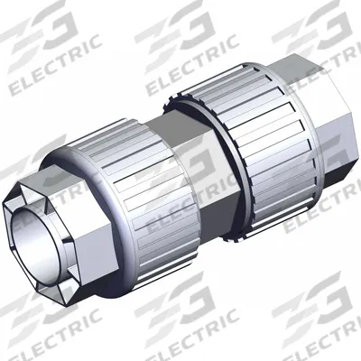 SMC High Purity Tube Fitting: 1 1/4 in OD x 1 1/4 in OD Size, Compression x Compression - PFA Compression Tube Fittings