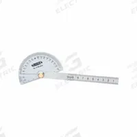 INSIZE Protractor: 7.795in Blade Lg, 0°to 180°, 1° Graduations, +/-0.5° Accuracy, Steel (MPN 4780-85A). Key specifications — attr1182193: Steel; attr1182194: +/-0.5°; attr1182195: 7.795in; attr1182198: 1°; attr1182218: INSIZE.