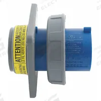 HUBBELL Pin and Sleeve Inlet: Red, 200/346 to 240/415V AC/220/380 to 240/415V AC, Single/Three Phase (MPN HBL5100B6WP). Key specifications — Brand: HUBBELL.