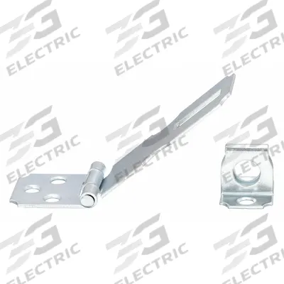 APPROVED VENDOR Hasp: Steel, 5/8 in Ht, 2 1/2 in Lg - Conventional Hasps