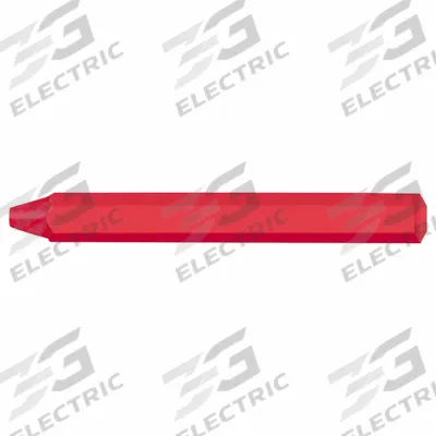 MARKAL Marking Crayon: Wax, 1/2 in Tip Wd, Hard, Red, 70°F to 100°F - Wax Lumber Crayons