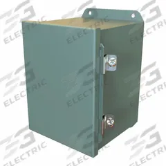 HAMMOND Electrical Enclosure: Steel, 8 in x 6 in x 6 in, NEMA 12/13/3R/4, Solid Cover, Hinged (MPN HJ866HLP). Key specifications — Closure Method: Clamps; Brand: HAMMOND; Knockouts: Not Included.