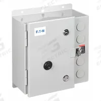 EATON NEMA Magnetic Motor Starter: Non-Reversing, 3 Poles, NEMA Size 2, 45 A, 120V AC Coil (MPN ECN0528AAA-R63/D). Key specifications — attr211388: EATON; attr951451: 1NO/1NC; attr951453: 110/120V AC; attr951489: Three; attr984425: 1NO/1NC; attr984429: Pilot Light; attr997361: None (Not Applicable to Electronic Overloads).