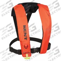 KENT SAFETY Life Jacket: Orange, Type V, 22 1/2 lb Buoyancy, SOLAS-Grade Reflective, Universal (MPN 132002-200-004-19). Key specifications — Color: Orange; Brand: KENT SAFETY; Buoyant Material: CO2; Closure: Buckle; Inflation Mechanism: Automatic with Manual Backup; Style: Life Jacket; Product Type: Personal Flotation Device; Standards: USCG Approved.