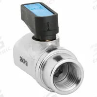 APPROVED VENDOR Manual Two-Way Ball Valve: 1/4 in, Nickel-Plated Brass, Straight, FNPT x FNPT, Wedge (MPN G-MVFP-25F). Key specifications — Brand: APPROVED VENDOR; Handle: Wedge.
