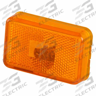 GROTE Clearance Marker Lamp: Clearance Light, Incandescent, Rectangular, Amber - Clearance Lights