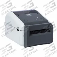 BROTHER Desktop Printer: Direct Thermal, 4.27 in Max. Print Wd, 6 in/sec, Cutter Dispensing, Wired (MPN TD4520DNC). Key specifications — Printer Series: TD 4520; Screen Type: Push Button; Dispensing Style: Cutter; Printer Connectivity: USB; Print Speed: 6 in/sec; Wire Communication: Wired; Brand: BROTHER.