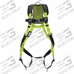 MILLER BY PIP Fall Protection Harness: 420 lb Wt Capacity, Vest Harness, Unisex, Universal (L/XL) (MPN H5IC221002). Key specifications — Manufacturer Part Number: H5IC221002; Brand: MILLER BY PIP; D-Ring Locations: Back; Harness App: General Use; Harness Color: Green; Includes Padding: Yes; Industry: General Industry; RFID Equipped: No.