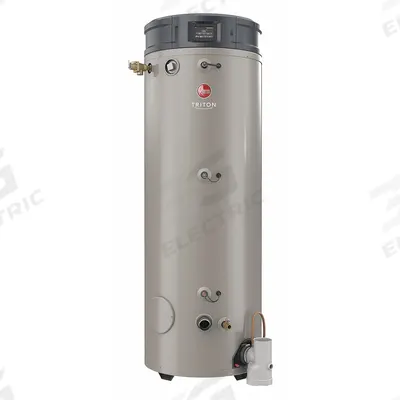 RHEEM Commercial Gas Water Heater: Natural Gas, Low NOx, 100 gal, 399,900 BTU - Powered-Vent Commercial Gas Water Heaters