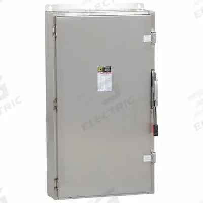 SQUARE D Safety Switch: Non-Fusible, 400 A, Three Phase, 600V AC - Non-Fusible Safety Switches