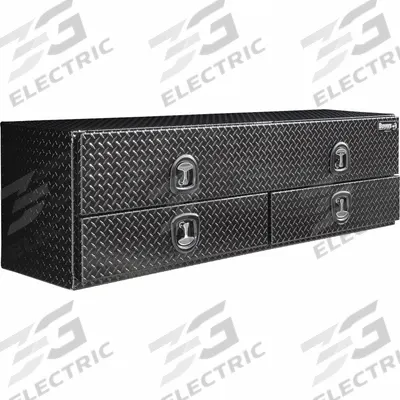 BUYERS PRODUCTS Contractor: Truck Box with Drawers, Single Flip-Up Door Lid - Single Flip-Up Door Topside Boxes with Drawers
