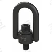ADB HOIST RINGS Hoist Ring: Pivot/Swivel, Black Oxide-Coated Steel, M24-3.00, Max. 9,255 lb (MPN 34103). Key specifications — attr994472: ADB HOIST RINGS; attr994492: M24-3.00; attr998493: Lifting.
