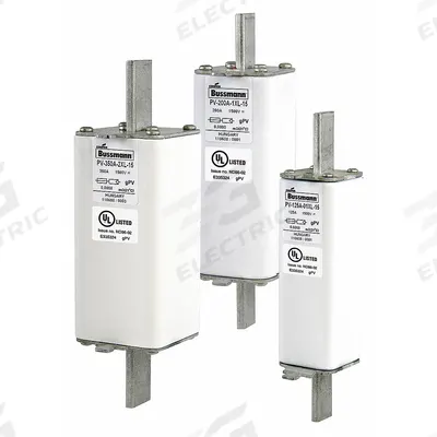 BUSSMANN Solar Fuse: PV-01XL Series, Fast-Acting, 63 A - Fast-Acting Bolt-On Fuses