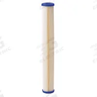 APPROVED VENDOR Water Filter Cartridge: 20 micron, Pleated, 10 gpm, 20 in Overall Ht (MPN 255487-75). Key specifications — Brand: APPROVED VENDOR; Filter Media: Resin-Impregnated Pleated-Cellulose Polyester.