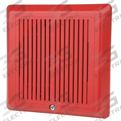EDWARDS SIGNALING Temporal Horn: 24V, Horn Sound, Red, 85 dB Alarm Volume @ 10 ft - Max - Fire Alarm Horns