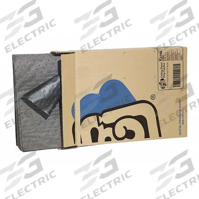 PIG Sorbent Pad: 20 1/2 oz Volume Absorbed Per Pad, 20 in x 15 1/2 in Pad Size (L x W) - Ceiling Tile Sorbent Pads