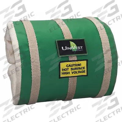 UNITHERM Insulated Pipe Jacket: For 38 in to 44 in Circumference, Ceramic Fiber - Pipe Covers