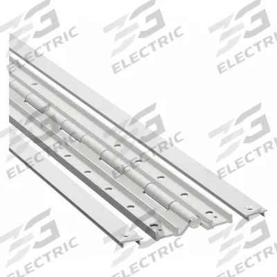 MARKAR Piano Hinge: Aluminum, 7 ft Leaf Ht, 1 5/8 in Leaf Wd - Full Surface-Mount Piano Hinges