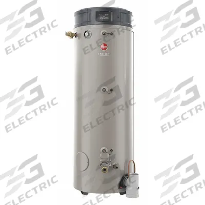 RHEEM Commercial Gas Water Heater: Natural Gas, Low NOx, 100 gal, 399,900 BTU - Powered-Vent Commercial Gas Water Heaters