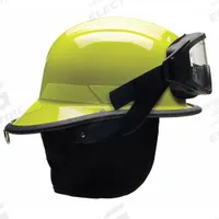 BULLARD Fire Helmet: Lime, Modern Rear Brim, Chin Strap, 4-Point Sure-Lock(R) Ratchet (MPN LTXLYGIZ4). Key specifications — Color: Lime; Chin Strap: Yes; Brand: BULLARD; Style: Modern Rear Brim; Suspension: 4-Point Sure-Lock(R) Ratchet.