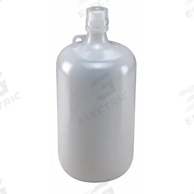 GLOBE SCIENTIFIC Sampling Bottle: LDPE, 1.05 gal, 4 L, Natural - LDPE Narrow Mouth Round Lab Bottles