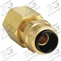 PARKER Compression Fitting Adapter: 3/8 in OD x 1/4 in Pipe Fitting Size, Compression x FNPT, 10 PK (MPN 66P-6-4). Key specifications — attr1195695: PARKER.