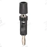 Binding Post: 1 1/2 in Lg, Brass, Polycarbonate, 2,500 V Max Volt, 15 A Max Current, Black (MPN 2894-0). Key specifications — Contact Material: Brass; Body Material: Brass; Brand: POMONA; Color: Black.