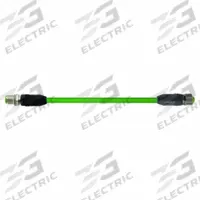 MURRELEKTRONIK Cordset: M12 Male Straight x M12 Female Straight, 10 m Lg, PUR, Green, Y Coding (MPN 7000-47051-8311000). Key specifications — Brand: MURRELEKTRONIK; Cable Jacket Color: Green; End 1 Coding: Y; End 2 Coding: Y; IP Rating: IP65.