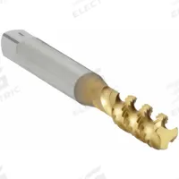 OSG Spiral Flute Tap: 1/4"-28 UNF, 2B, 3 Flute, Bottoming Chamfer, TiN Coated High Speed Steel (MPN 2985705)