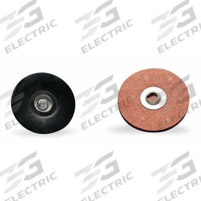 MERIT Quick Change Disc Backup Pad: TS, 3 in Dia, 1/4 in Straight-Shank - Straight-Shank Backing Pads for TS Quick-Change Discs