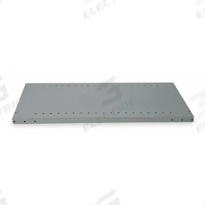 HALLOWELL Shelf: 48 in Overall Wd, 18 in Overall Dp, Solid Shelf, 20 ga, Dark Gray - Solid Steel Shelves for Standard Metal Shelving