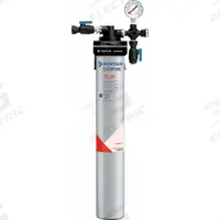 EVERPURE Water Filtration System: 5 micron, 1.7 gpm, FNPT, 24 1/8 in Overall Ht, 7,500 gal (MPN EV977111 -75). Key specifications — Brand: EVERPURE; Reduces: Chloramine; Filter Media: Carbon Block.