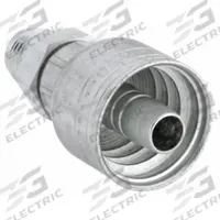 WEATHERHEAD Hydraulic Crimp Fitting: Steel x Steel, Straight, -6 For Hose Dash Size, JIC x Crimp (MPN 06Z-506). Key specifications — Fitting Gender: Male x Genderless; Fitting Connection Type: JIC x Crimp; Thread Size: 9/16"-18; For Hose Dash Size: -6; Brand: WEATHERHEAD.