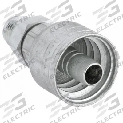WEATHERHEAD Hydraulic Crimp Fitting: Steel x Steel, Straight, -6 For Hose Dash Size - Weatherhead Crimp Hydraulic Hose Fittings with JIC Connection