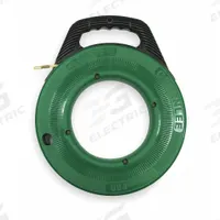 GREENLEE Fish Tape: 100 ft Lg, Manual Wind Tape Retraction, Round Tape Shape, 13 in Case Dia (MPN FTN536-100). Key specifications — attr306613: FTN536-100; attr306630: Winder Slide; attr306631: Winder Slide; attr306616: GREENLEE; attr542118: Manual Wind; attr544274: 13 in.