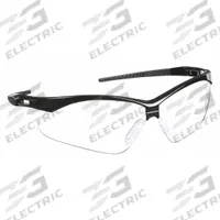 CONDOR Safety Glasses: Clear Lens, Half-Frame, Anti-Fog/Scratch-Resistant, Black Frame (MPN 23Y618). Key specifications — Brand: CONDOR; Frame Color: Black; Lens Color: Clear; Lens Properties: Anti-Fog / Scratch-Resistant.