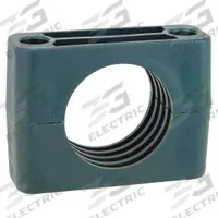 ZSI Beta Clamp Insert Replacement: Ribbed Bore, Steel Clamp, Polypropylene Cushion, For 1 Lines (MPN S1006C)