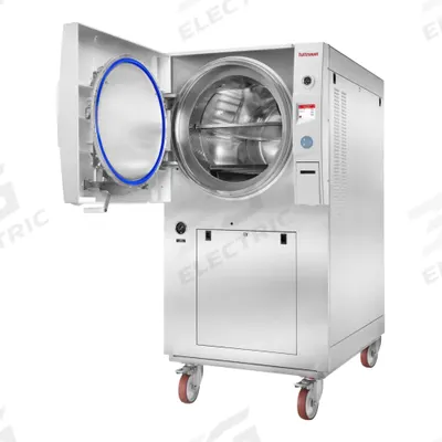 HEIDOLPH Autoclave: 85 L Capacity, 140°C Max Temp, 28 3/4 in Overall Wd, 46 in Overall Dp - General Purpose Autoclaves