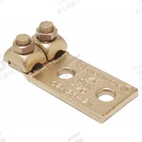 BURNDY Wire Connector: 4 AWG – 1 AWG Wire Sizes, 3/8 in Stud Size, Unplated Copper Lug Body (MPN Q2A1C2). Key specifications — Brand: BURNDY; For Wire Material: Copper; Maximum Stranded Copper Wire Size: 1 AWG; Minimum Stranded Copper Wire Size: 4 AWG; Lug Material: Unplated Copper.