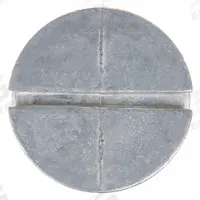 RACO Closure Plug: Closure Plug, Die-Cast Zinc, Gray (MPN 5269-0). Key specifications — For Product Type: Bell Weatherproof Boxes; Accessory Type: Closure Plug; Color: Gray; Material: Die-Cast Zinc; Brand: RACO.