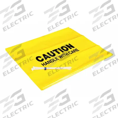 PIG Disposal Bags: Polyethylene, Yellow, 10 gal Capacity, 30 in Lg, 18 in Wd - Spill Cleanup Disposal Bags