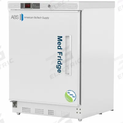 AMERICAN BIOTECH SUPPLY Pharmacy Refrigerator: 4.6 cu ft, Undercounter, 1°C to 10°C - Pharmacy & Vaccine Refrigerators