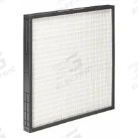 GRAINGER Minipleat Air Filter: 20 in x 24 in x 2 in, Synthetic, Plastic, No Header, Downstream Face (MPN 499J51). Key specifications — Brand: GRAINGER; Frame or Header Material: Plastic; Media Material: Synthetic.