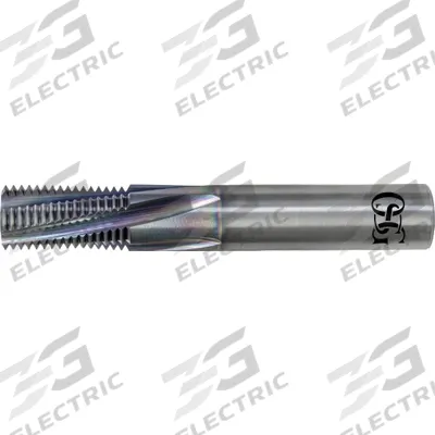 OSG Thread Mill: Helical Flute, 3/8"-18 NPS, 5 Flute - Helical-Flute Thread Mills for Steel, Cast Iron & Hardened Steel