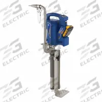 GRACO Loading Pumps: Battery, 120V, Drywall Mud, 5 gal Compatible Container Size - Max, 17 lb Wt (MPN 26B418). Key specifications — Brand: GRACO; Compatible Material Type: Drywall Mud; Includes: Adjustable Bucket Stabilizer; Power Source: Battery; Series: PowerFill 3.5 Pro Series.