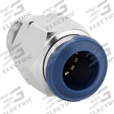 AIGNEP USA Push-Fit Fitting: 3/8 in OD x 1/4 in Pipe Size, Push-to-Connect x Universal Thread - Nickel-Plated Brass Tube Fittings