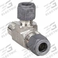 PARKER Compression Tee Fitting: 3/8 in OD x 3/8 in Pipe x 3/8 in OD Fitting Size, Stainless Steel (MPN 6-6-6 RBZ-SS). Key specifications — Compatible Fitting Brands: CPI™; Brand: PARKER.