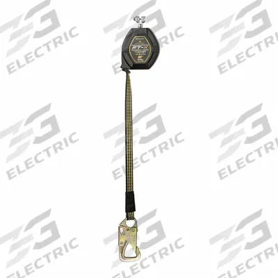 FALLTECH Replacement Leg: Snap Hook Anchor, 420 lb Capacity, 8 ft Overall Lg, Foot Level - Replacement Parts for SRLs